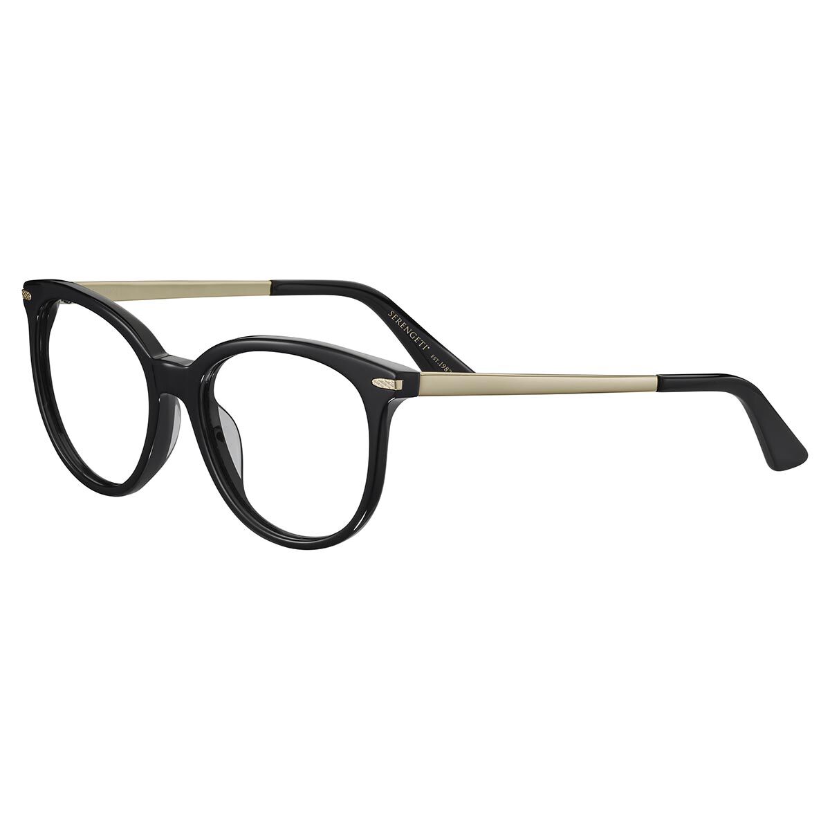 LEELEE OPTIC, Shiny Black Shiny Gold-Demo Lens, hi-res image number null